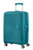 Walizka American Tourister Soundbox 67 cm powiększana turkusowa