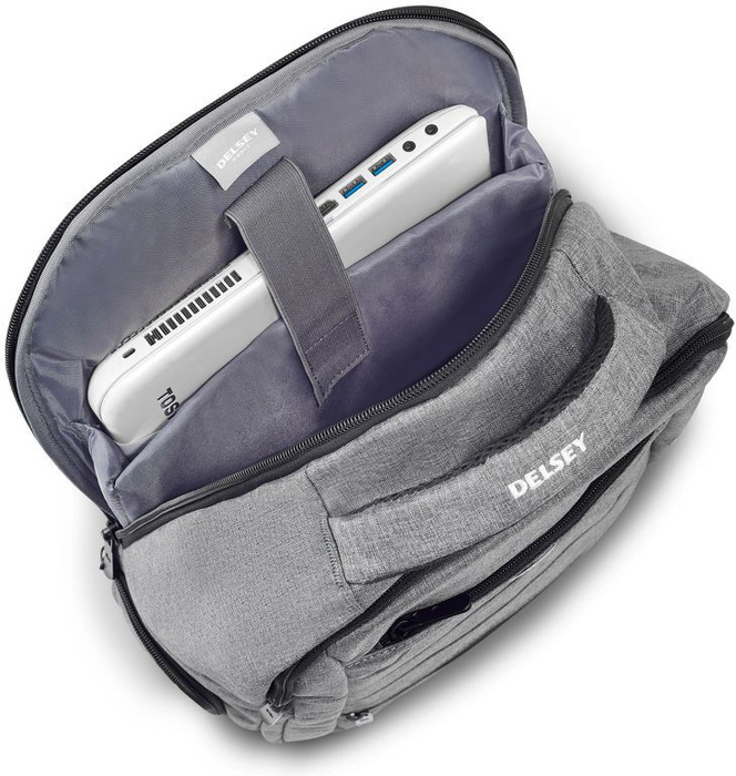 Plecak na laptopa 15,6 Delsey Element Backpacks  20L Szary, zdjęcie 4