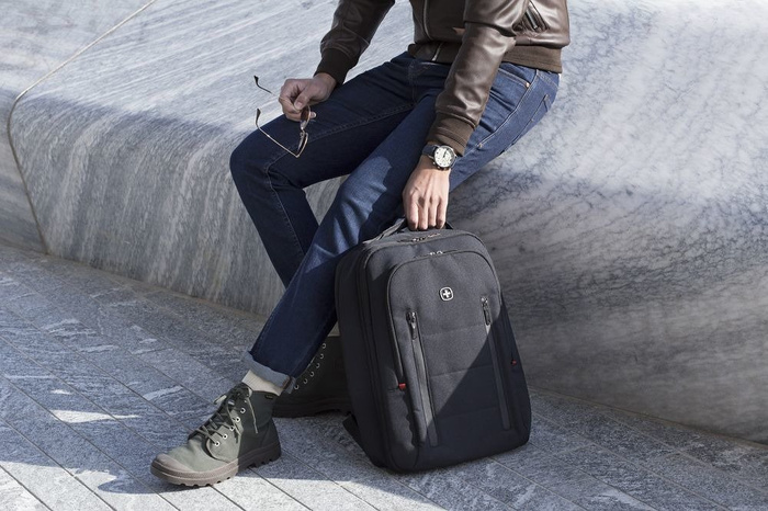 Plecak na laptopa do 16" Wenger City Traveler czarny, zdjęcie 10