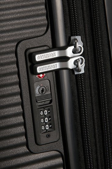 Walizka kabinowa American Tourister Soundbox 55 cm powiększana różowa, zdjęcie 5
