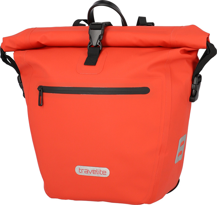 Torba rowerowa Travelite Basics Czerwona, zdjęcie 2