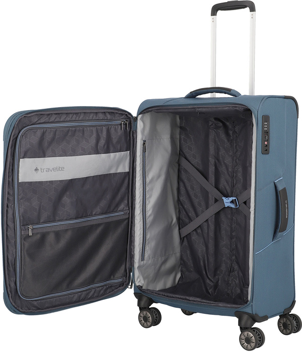Walizka średnia Travelite Skaii 67 cm niebieska, zdjęcie 3