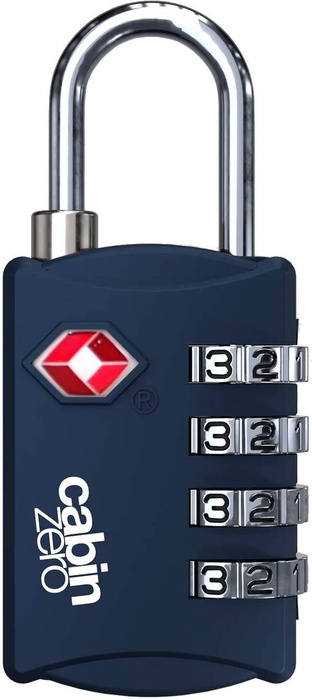 Kłódka szyfrowa do bagażu CabinZero TSA Travel Lock Navy, zdjęcie 2