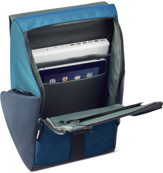 Plecak antykradzieżowy Delsey Securflap 21L Bleu Marine, zdjęcie 6