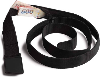 Tajny pasek ze schowkiem na pieniądze Pacsafe Cashsafe Black