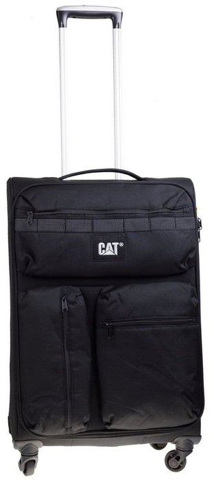 Walizka średnia Cat Combat visiflash 67 cm czarna
