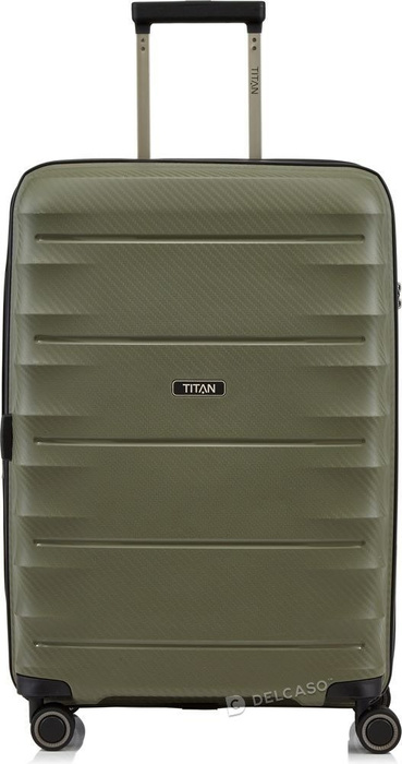 Walizka średnia - poszerzana Titan Highlight 67 cm khaki