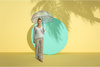 Parasol długi Knirps C.760 Stick Transparent Stardust agave, zdjęcie 4