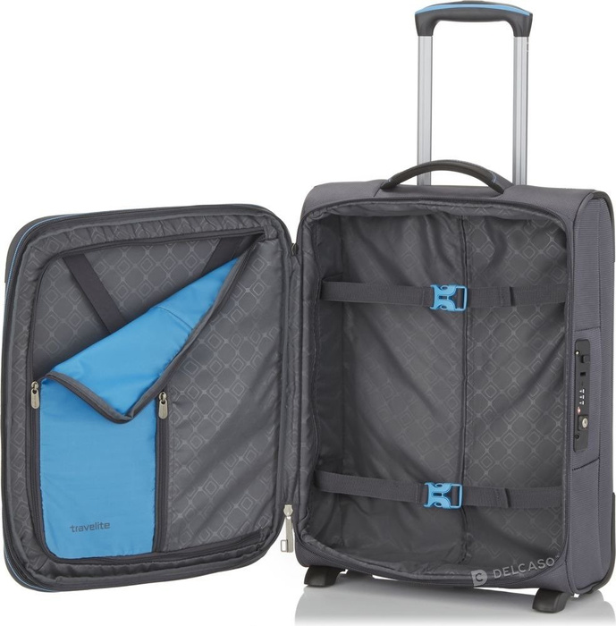 Walizka kabinowa 2-kółkowa Travelite CrossLite 55 cm mała antracytowa, zdjęcie 4