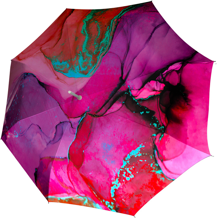 Parasol długi automatyczny Carbonsteel Doppler Marble Różowy, zdjęcie 2