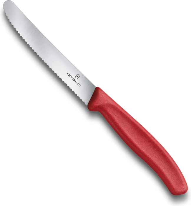 Nóż stołowy i do warzyw Pikutek Swiss Classic Victorinox 22 cm Czerwony