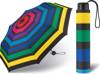 Parasol krótki Happy Rain Mulicolor Stripe Super Mini 42082-04